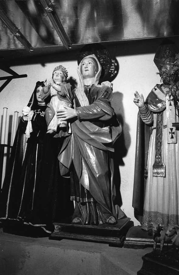 Maria Vergine bambina e Sant'Anna (gruppo scultoreo) - bottega campana (seconda metà sec. XIX)