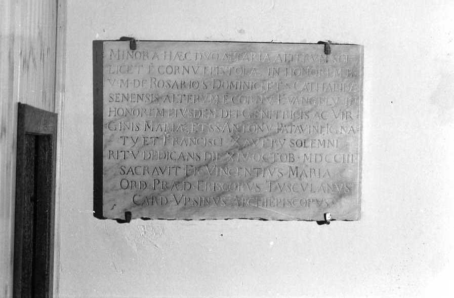 lapide - bottega campana (sec. XVIII)