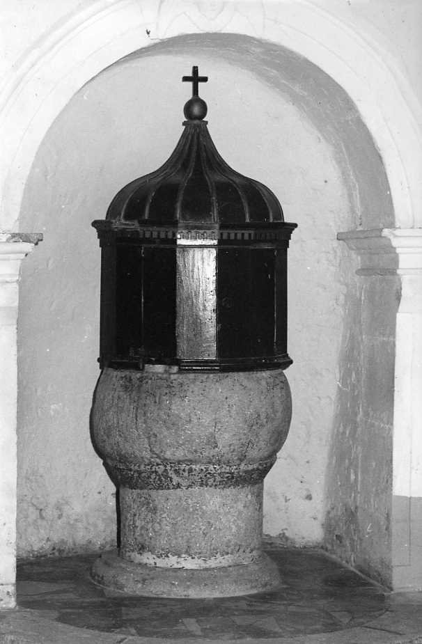 fonte battesimale - bottega campana (sec. XVIII)