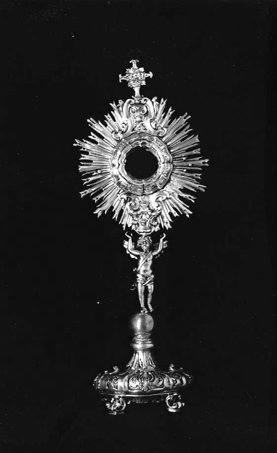 ostensorio - a raggiera - bottega napoletana (sec. XVIII)
