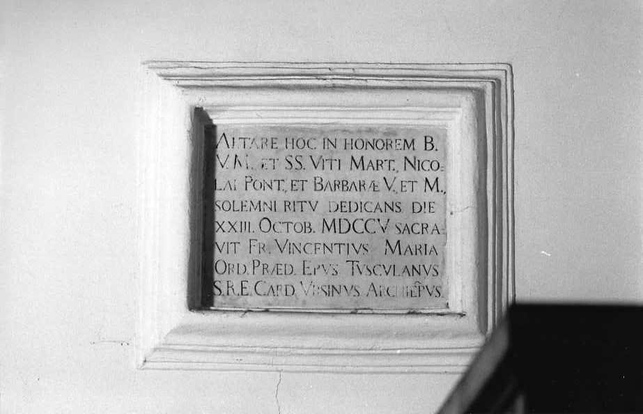 lapide - bottega campana (sec. XVIII)