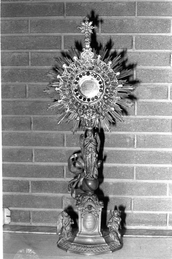 ostensorio - a raggiera - bottega campana (fine/inizio secc. XIX/ XX)