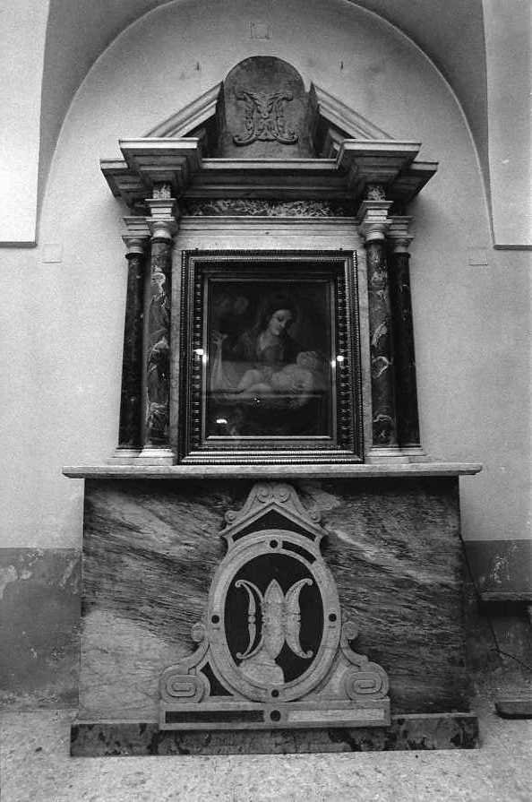 cornice a impostazione architettonica di dipinto - bottega campana (inizio sec. XX)