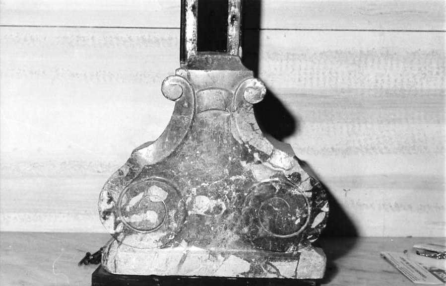 scultura, frammento - bottega campana (sec. XVIII)