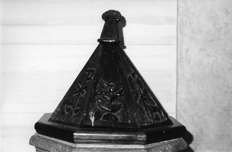 coperchio del fonte battesimale - bottega campana (sec. XVIII)