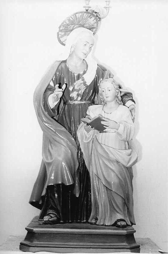 Maria Vergine bambina e Sant'Anna (gruppo scultoreo) - bottega campana (sec. XVIII)