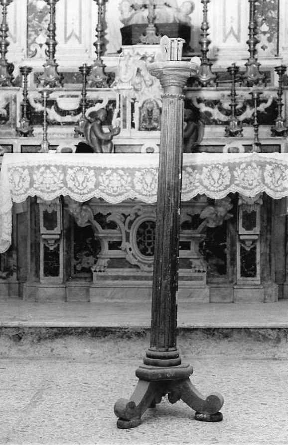 base per il cero pasquale - bottega campana (sec. XIX)