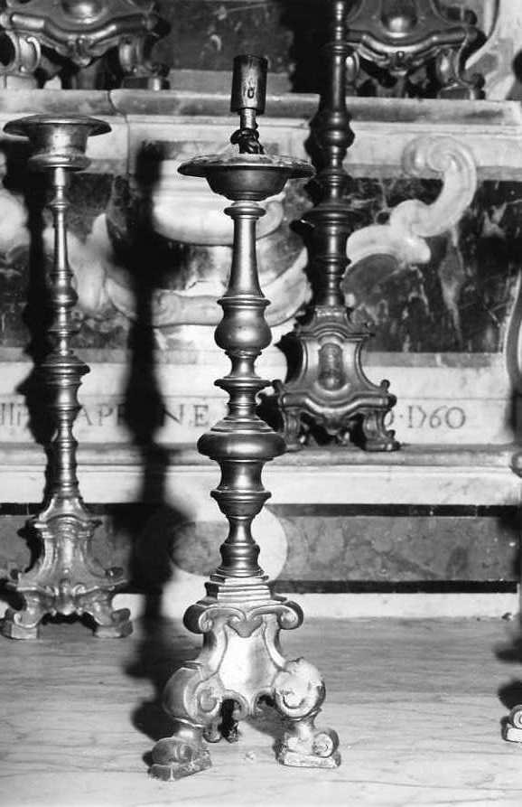 candelabro, serie - bottega campana (sec. XVIII)
