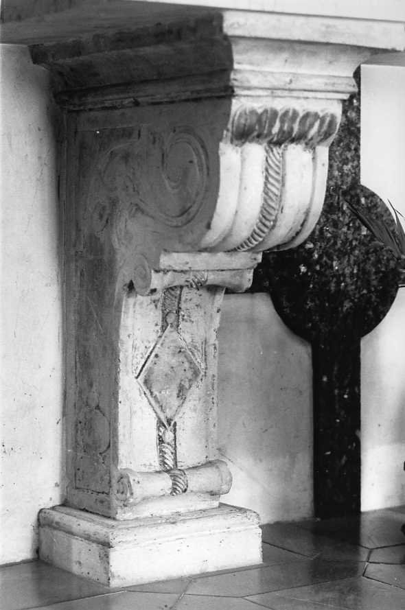 pilastrino di altare, serie - bottega campana (sec. XVIII)