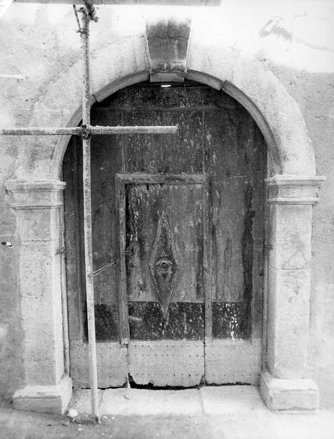 mostra di portale - bottega campana (fine/inizio secc. XVIII/ XIX)