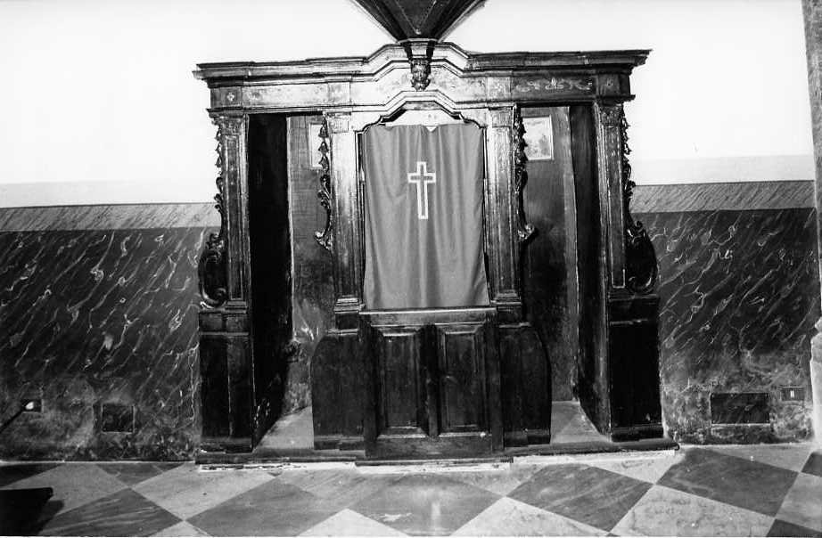 confessionale - bottega campana (prima metà sec. XVIII)