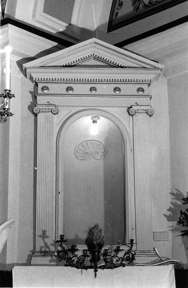 mostra di nicchia, serie - bottega campana (inizio sec. XIX)