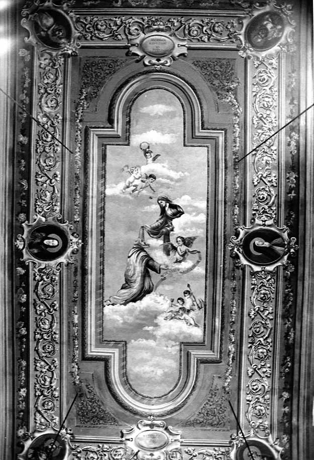 apparizione della Madonna (decorazione pittorica) di Taddeo Nicola (sec. XX)