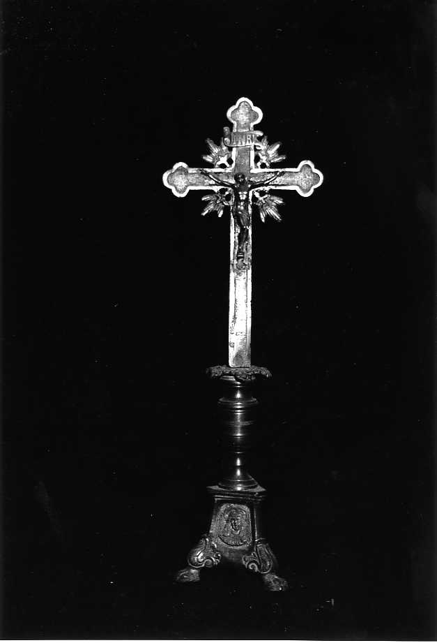 Cristo crocifisso (croce d'altare) - bottega campana (sec. XIX)