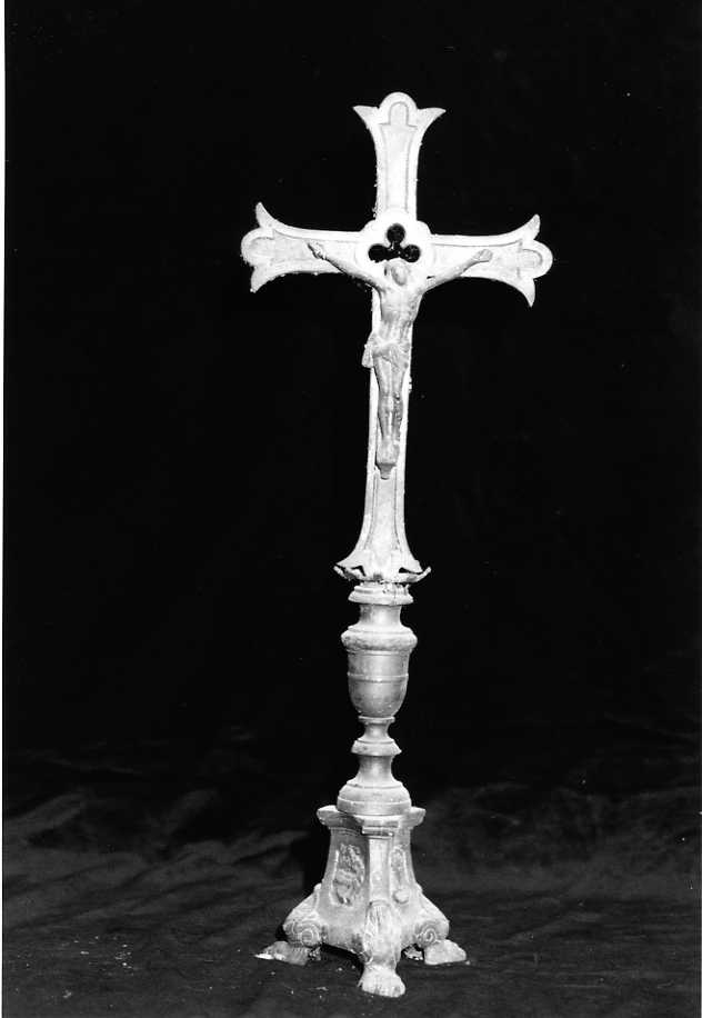 Cristo crocifisso (croce d'altare) - bottega campana (inizio sec. XX)