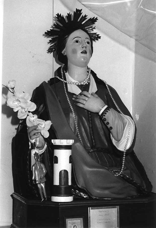 Santa Barbara (scultura) - bottega campana (sec. XIX)