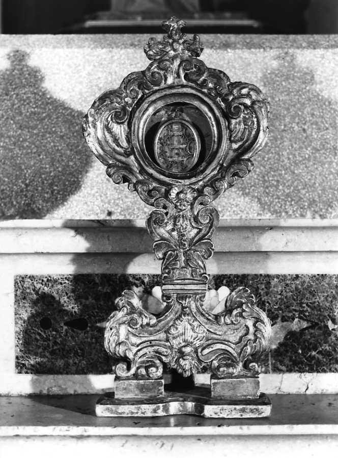 reliquiario - a ostensorio - bottega campana (sec. XVIII)
