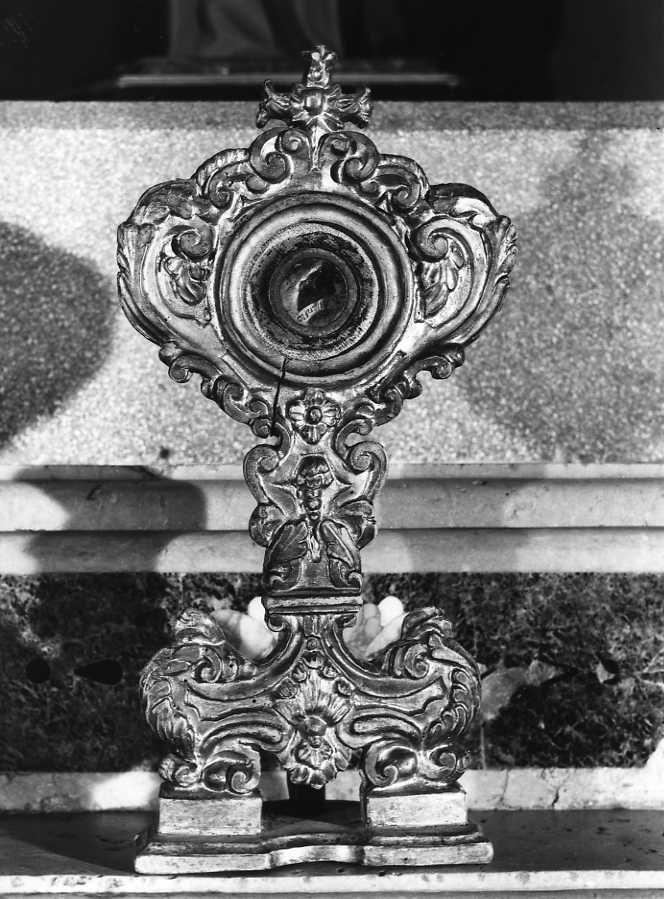 reliquiario - a ostensorio - bottega campana (sec. XVIII)