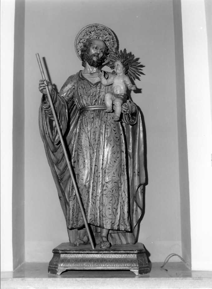 San Giuseppe e Gesù Bambino (statua) - bottega campana (sec. XVIII)