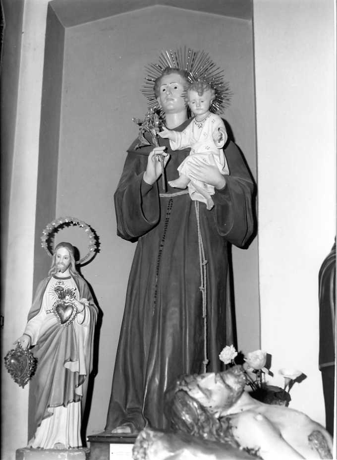 Sant'Antonio da Padova con il bambino (statua) - bottega campana (sec. XIX)