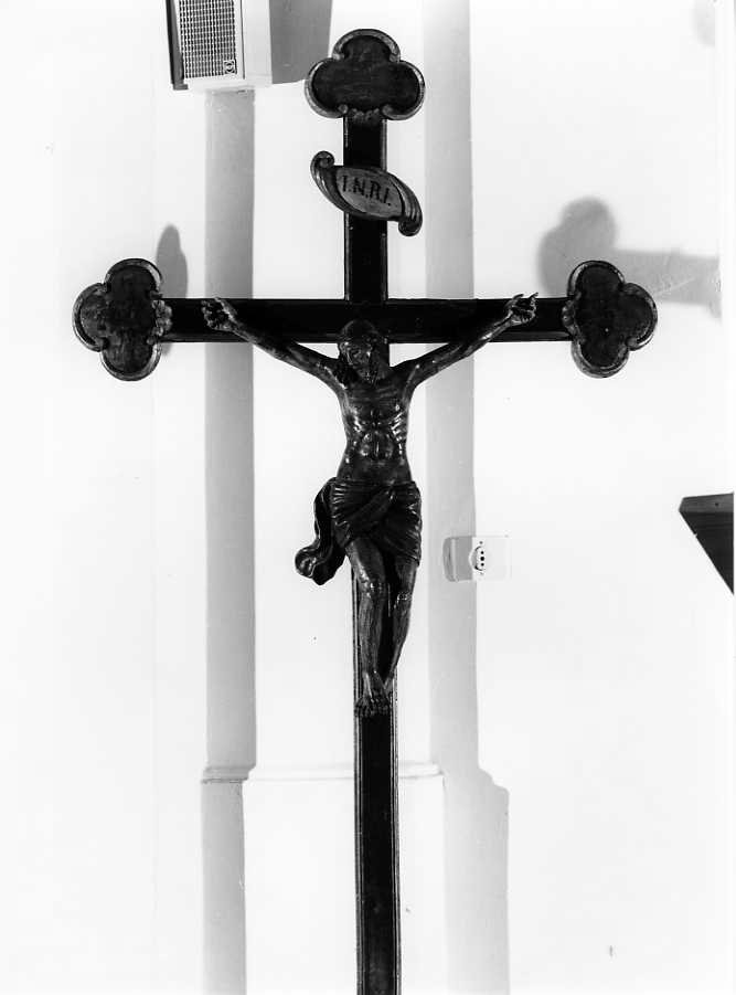 Cristo crocifisso (crocifisso) - bottega campana (sec. XVII, sec. XIX)