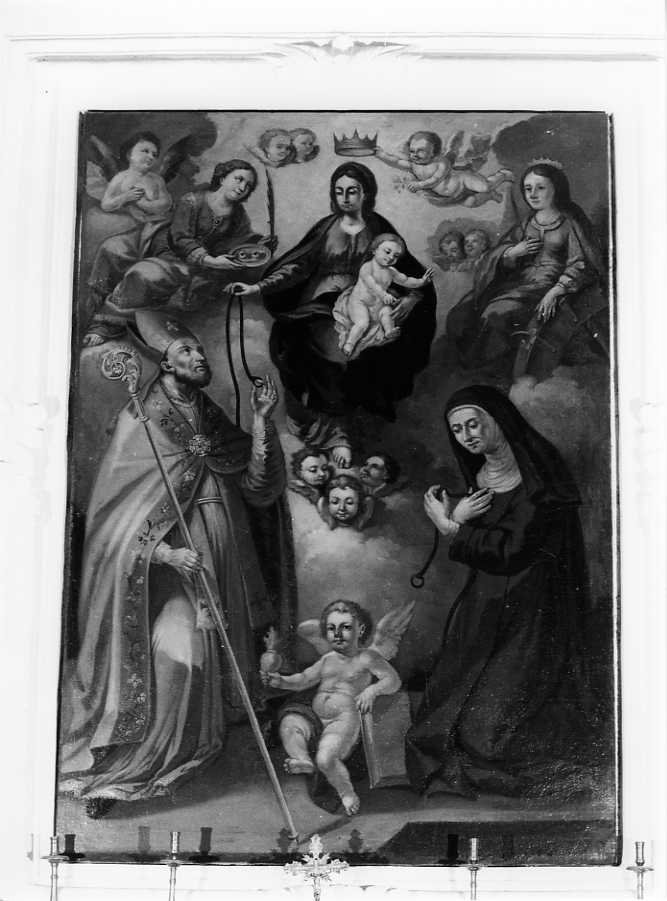Madonna con Bambino e Santi (dipinto) - ambito campano (prima metà sec. XVIII)