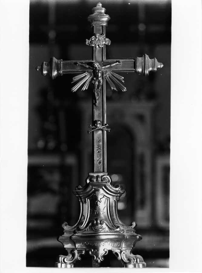 Cristo crocifisso (croce d'altare) - bottega napoletana (sec. XVIII)