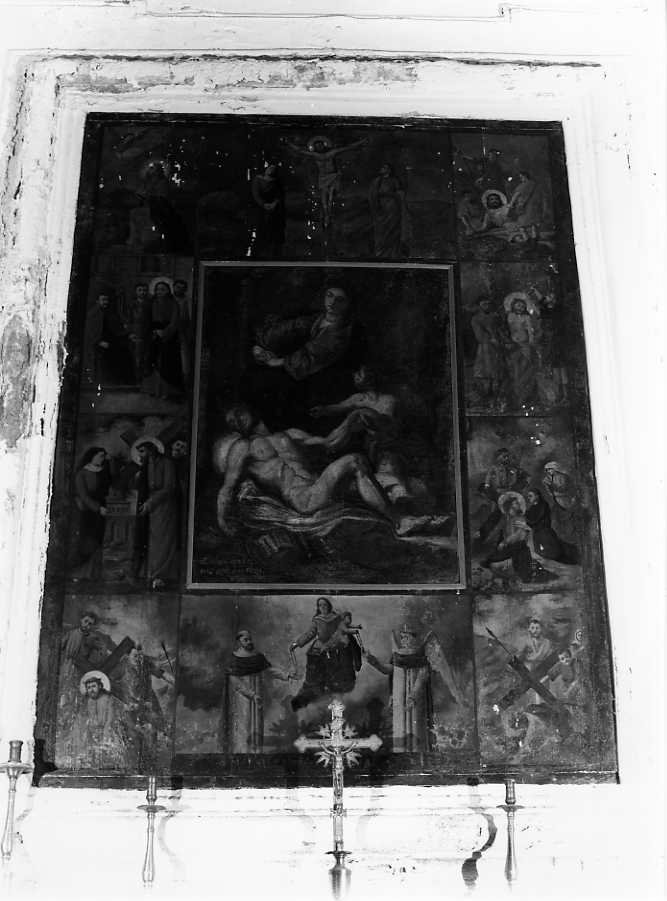 compianto sul Cristo morto (dipinto) di Musco Vincenzo (sec. XIX)