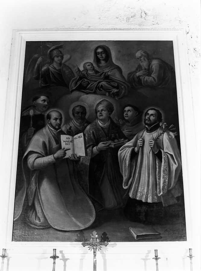 Madonna con Bambino e Santi (dipinto) di Castellano Giuseppe (sec. XVIII)