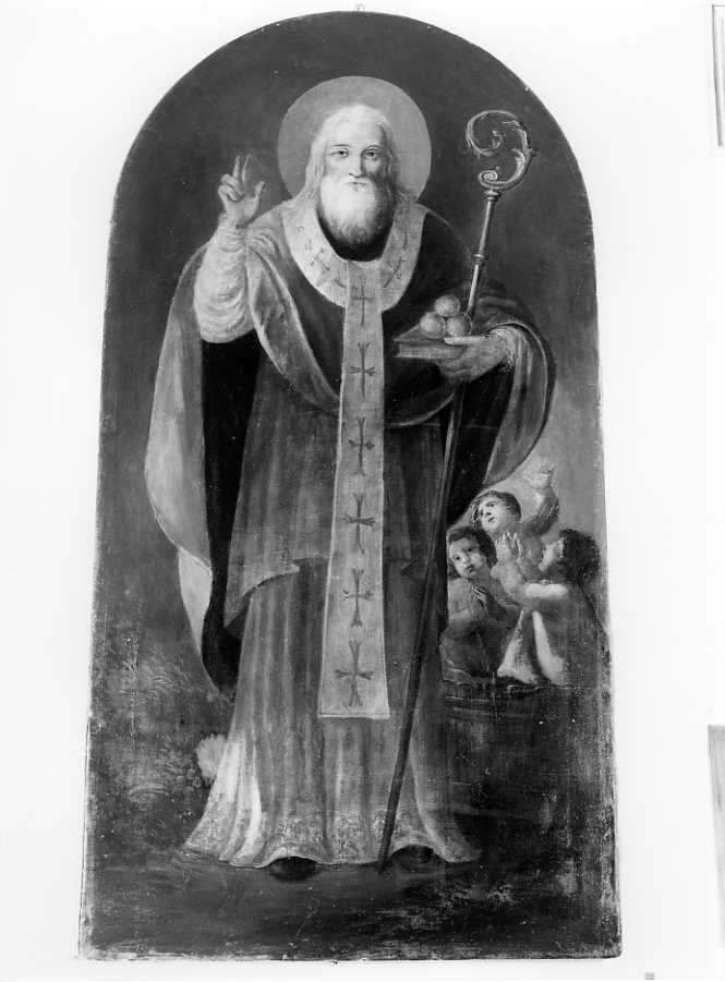 San Nicola di Bari (dipinto) - ambito campano (secc. XVII/ XVIII)