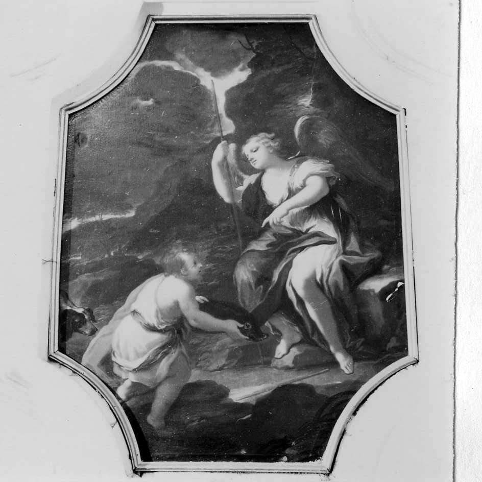 Tobia e San Raffaele arcangelo (dipinto) di Lama Giovan Battista (attribuito) (prima metà sec. XVIII)