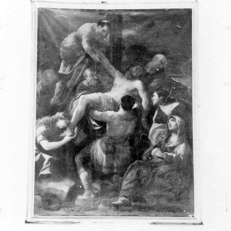 deposizione (dipinto) di Giordano Luca (maniera) (seconda metà sec. XVIII)