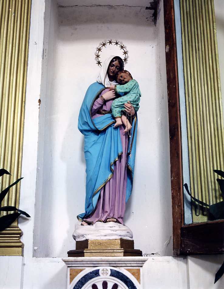 Madonna con Bambino (statua) - bottega campana (seconda metà sec. XIX)
