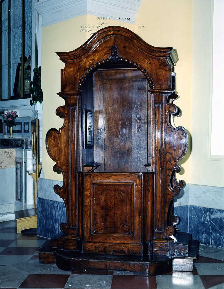 confessionale, serie - bottega campana (seconda metà sec. XIX)