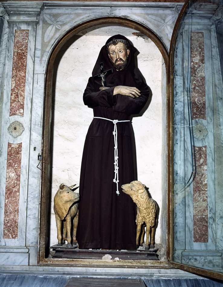 San Francesco d'Assisi (manichino) - bottega campana (seconda metà sec. XIX)