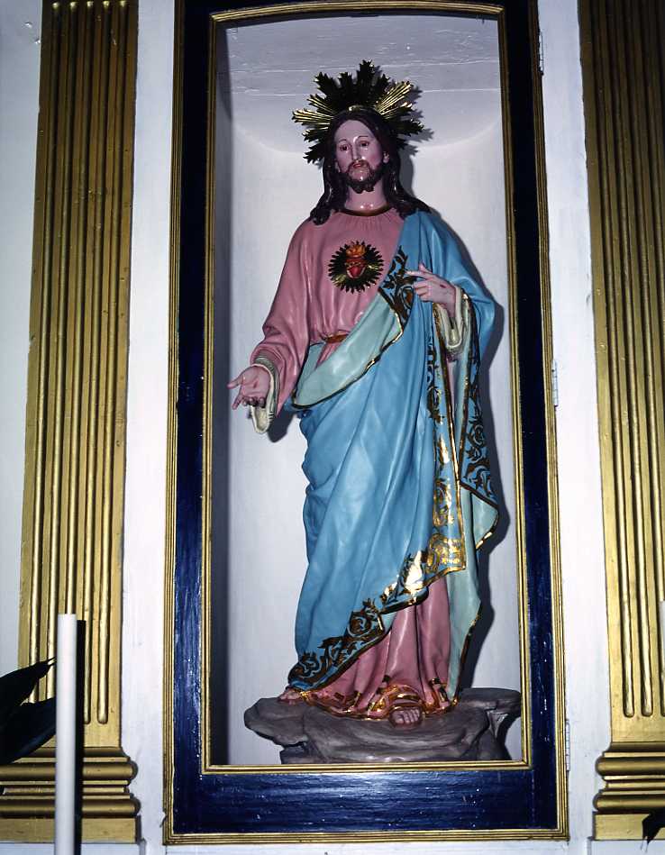 Sacro Cuore di Gesù (statua, opera isolata) - bottega campana (sec. XX)