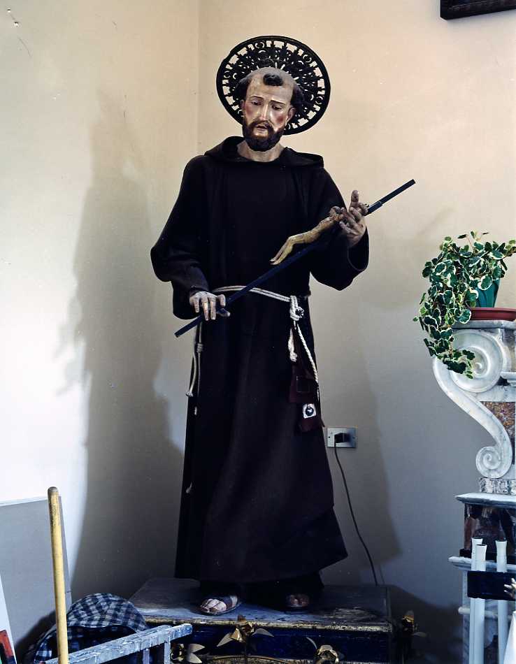 San Francesco d'Assisi (statua) - bottega campana (prima metà sec. XIX)