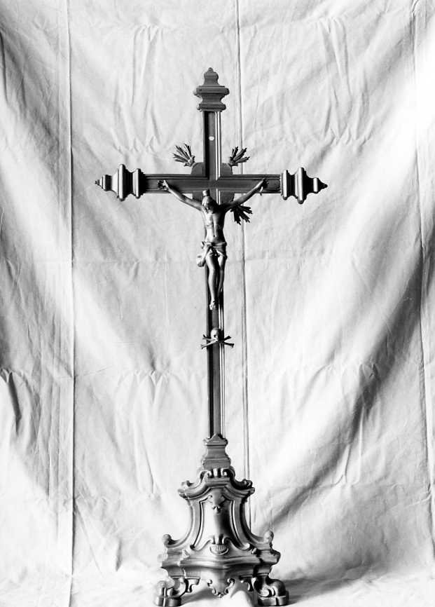 Cristo crocifisso (croce d'altare) - bottega campana (sec. XIX)