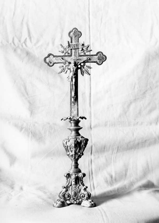 Cristo crocifisso (croce d'altare) - bottega campana (prima metà sec. XX)