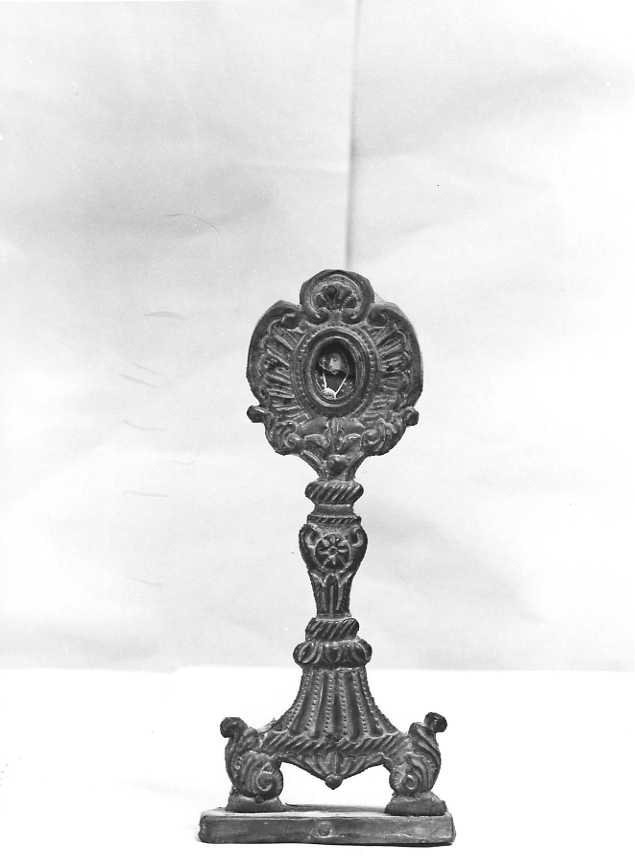 reliquiario - a ostensorio - bottega campana (sec. XIX)