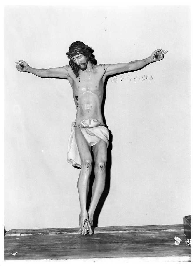 Cristo crocifisso (crocifisso) - bottega campana (inizio sec. XX)