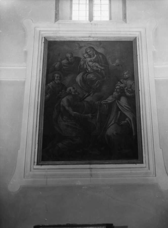 Madonna con Bambino e Santi (dipinto) di Castellani Francesco Maria (sec. XVIII)