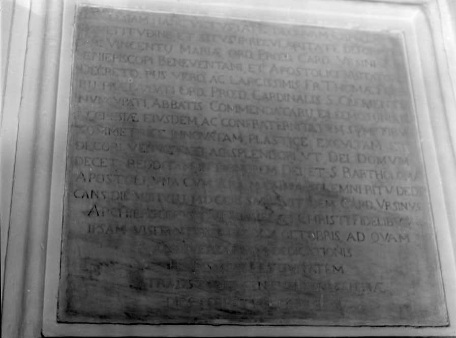 lapide - bottega campana (sec. XVIII)