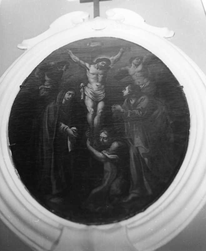 stazione XII: Gesù innalzato e morto in croce (dipinto) - ambito campano (sec. XVIII)