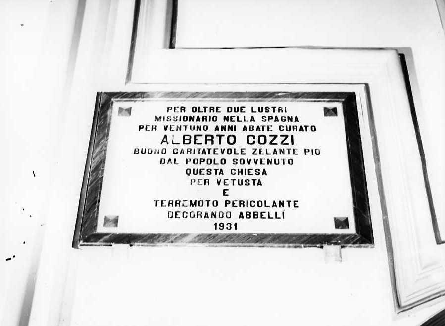 lapide - bottega campana (sec. XX)