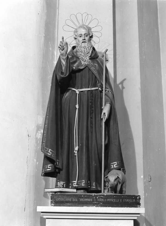 Sant'Antonio Abate (statua) - bottega campana (sec. XIX)