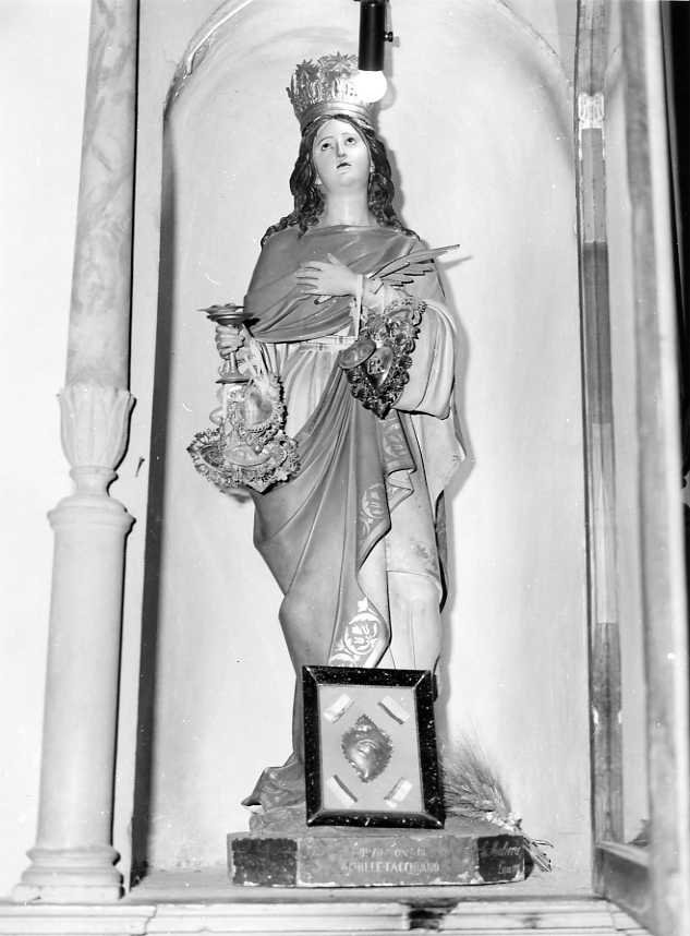 Santa Lucia (statua) di Malecore Giuseppe (sec. XX)