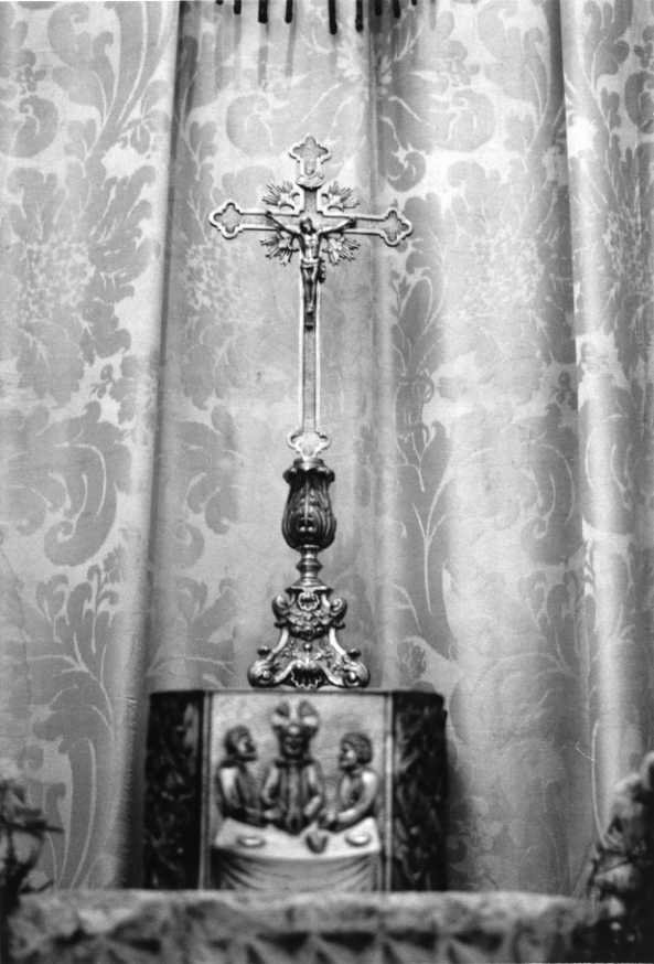 Cristo crocifisso (croce d'altare) - bottega campana (primo quarto sec. XX)