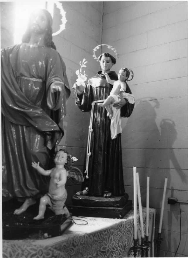 Sant'Antonio da Padova con il bambino (statua) di Guacci Luigi (inizio sec. XX)