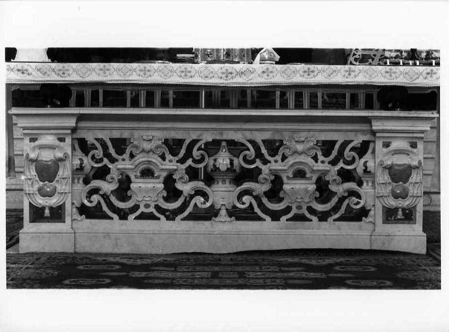 mensa d'altare - bottega campana (prima metà sec. XVIII)